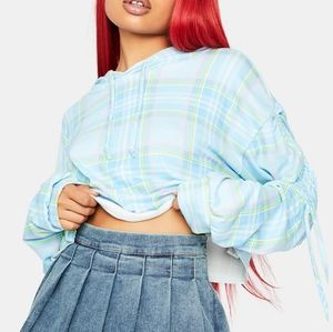 Dollskill Sky Play On Plaid Hoodie